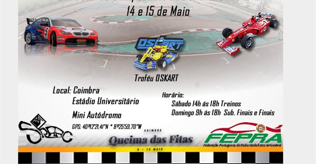 3ª Prova Campeonato Nacional 1/5 Pista - Informações